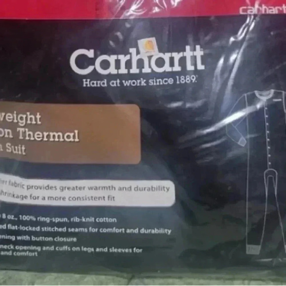 Carhartt Men’s Unisex Onesie, Long John’s Red Sleepwear, Thermal Undergarment L - Picture 11 of 13